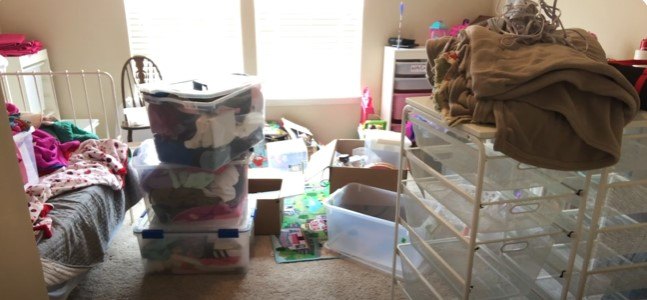 declutter before and after, Decluttering