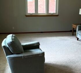 unbelievable living room transformation using only thrift store finds, Bare living room