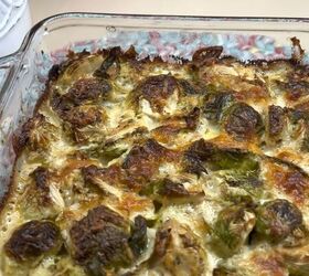 easy side dishes, Creamy baked Brussels sprouts