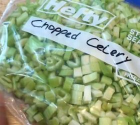 how to save money on groceries, Chopped celery