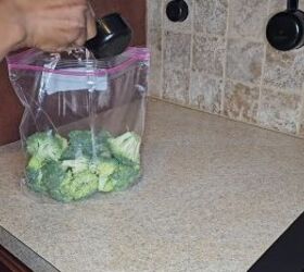 frugal kitchen, Broccoli in freezer bag