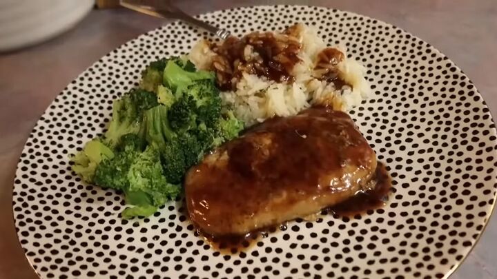 family meal ideas on a budget, Sweet and sour pork chops and garlic parmesan rice