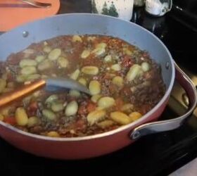 family meal ideas, Making cheeseburger gnocchi skillet