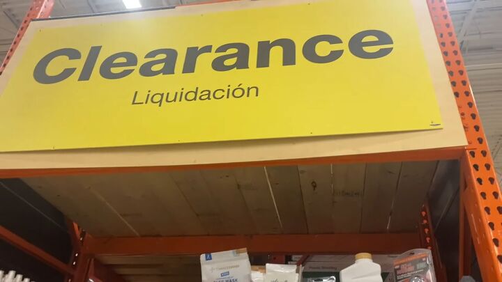home depot penny deals, Clearance sign