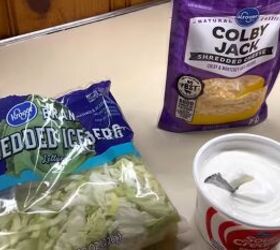 Cheese, lettuce, sourcream for Frito taco bowls