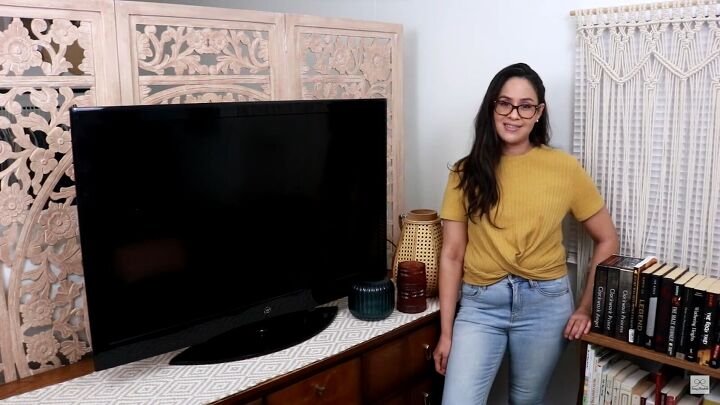 how to declutter home quickly, Standing by TV