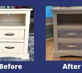 flipping furniture, Before and after photo of nightstand