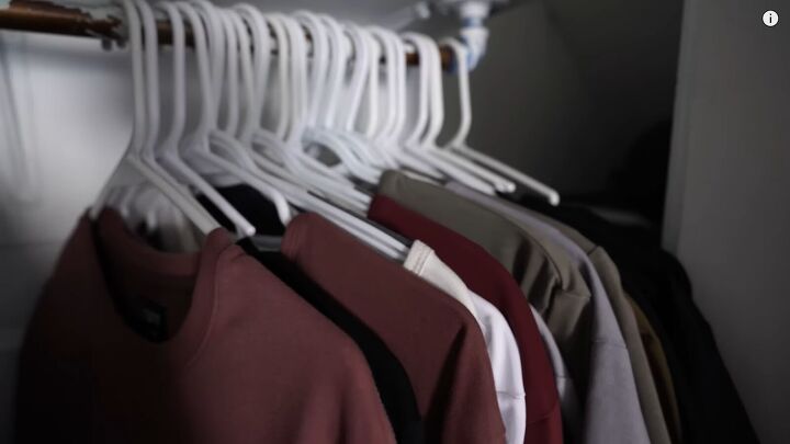 Clothes in closet