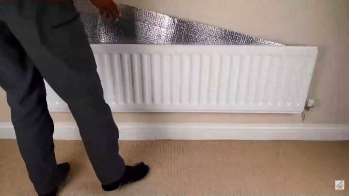 how to stay warm without heat, Reflective radiator panels
