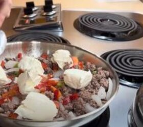 cozy casseroles, Making ground beef Philly