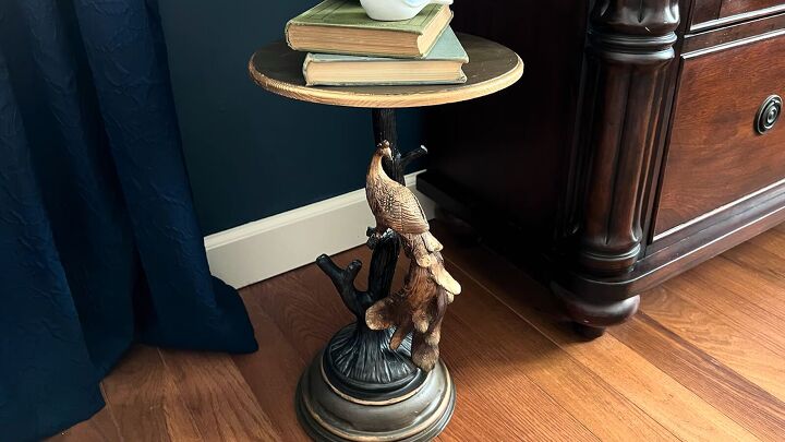 upcycled home decor, Peacock lamp
