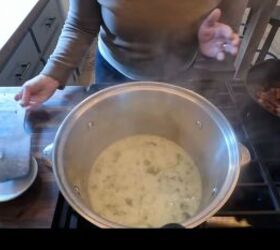 winter soup recipes, Making broccoli cheese soup