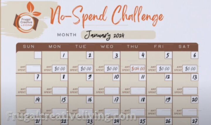no spend challenge, No spend challenge