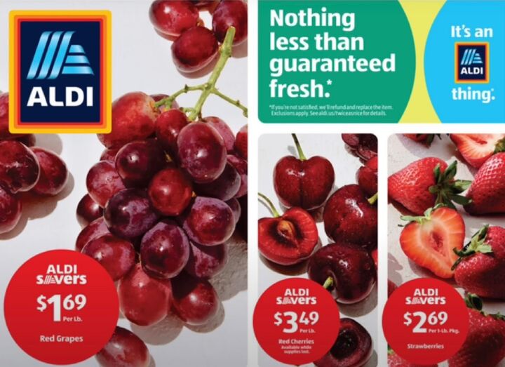 how to save money on groceries, Aldi advert