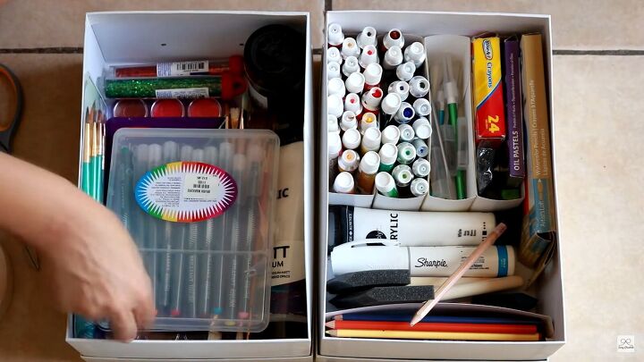 organizing tips, Craft box