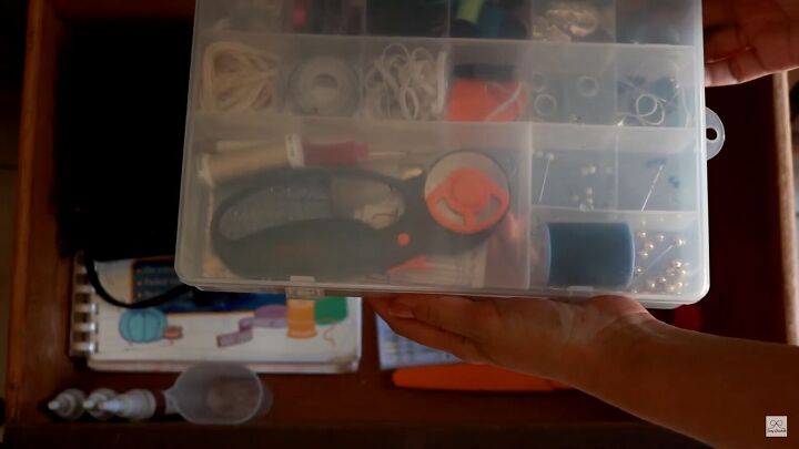 organizing tips, Sewing supplies box