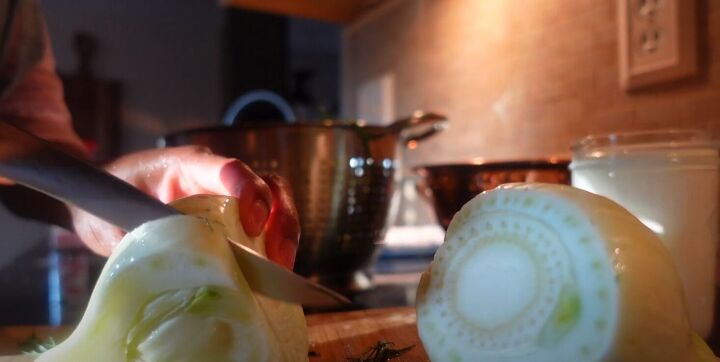 winter soup recipes, Making potato artichoke al forno