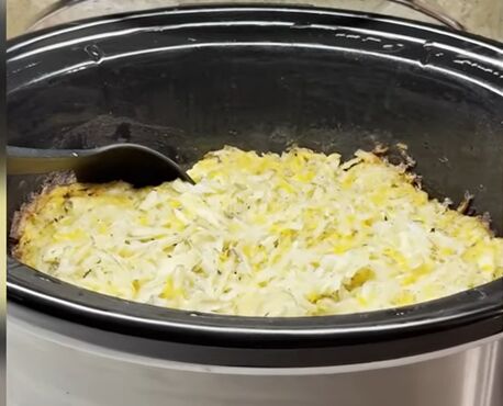 meals with rotisserie chicken, Chicken hash brown casserole in a crock pot