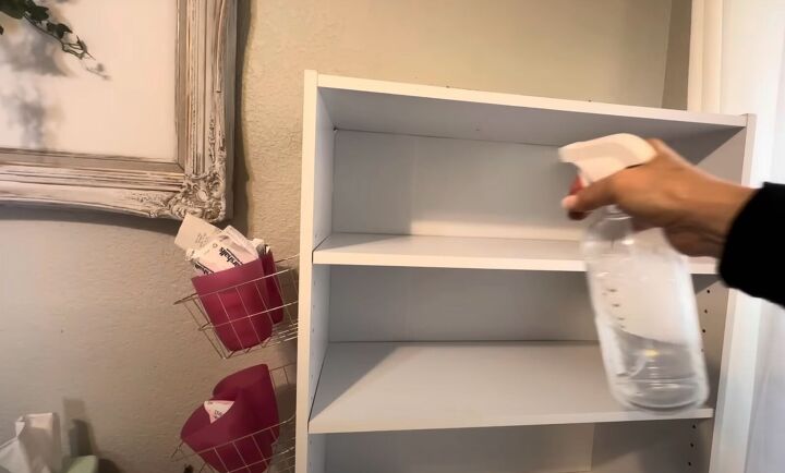 dollar tree home office, Cleaning shelves