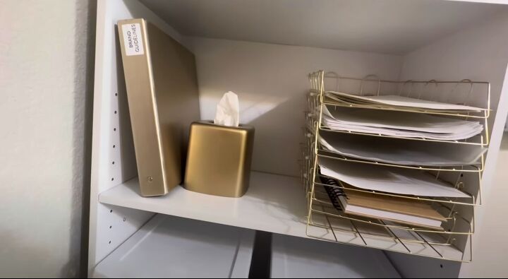 dollar tree home office, Organized papers