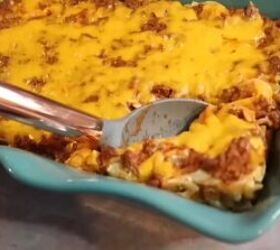 budget friendly family meal ideas, Sour cream noodle bake