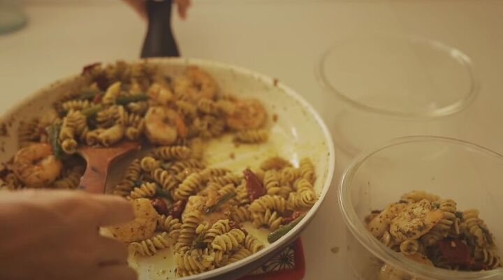 meal prep ideas, Pesto pasta
