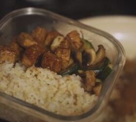 meal prep ideas, Glazed tofu and veggies