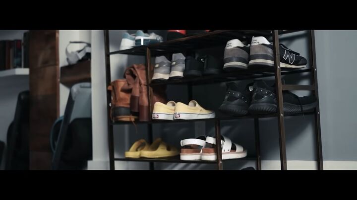 owning too much stuff, Shoe rack