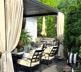 10 easy affordable ways to upgrade your patio, Seating area with curtains