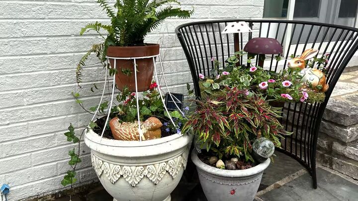 10 easy affordable ways to upgrade your patio, DIY double decker planter