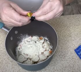 pantry clean out challenge, Making potato soup