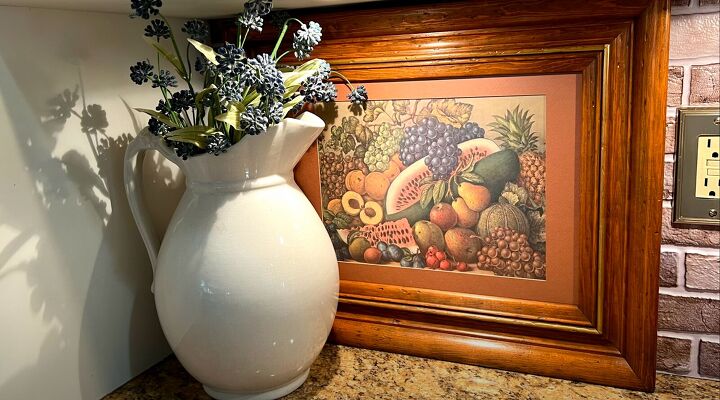 thrift store haul creative upcycling ideas for home decor, Fruit art