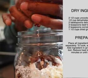 dehydrated meals in a jar, Making dehydrated meals in a jar