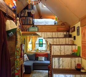 Her tiny house is on a remote island in the Pacific Northwest (incredible!)