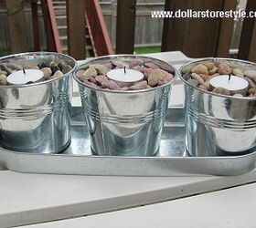 Get started on frugal outdoor decorating using candles & string lights (here's how!)