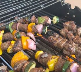 grilling recipes, Grilled steak chicken kebabs