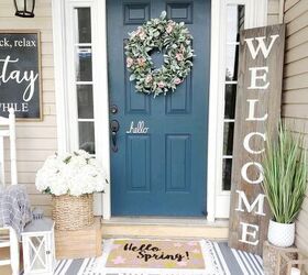 Give your front door a chic refresh with one of these spring door decoration projects!