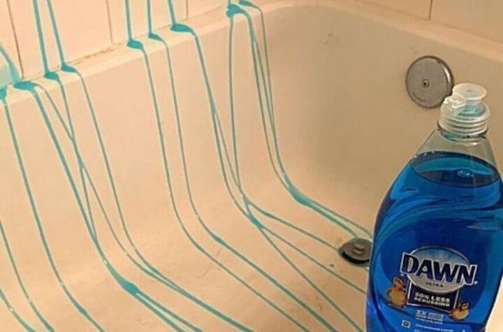 An old tub is no match for Dawn dish soap!
