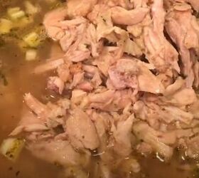 Making chicken soup