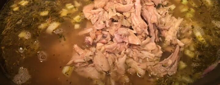 Making chicken soup