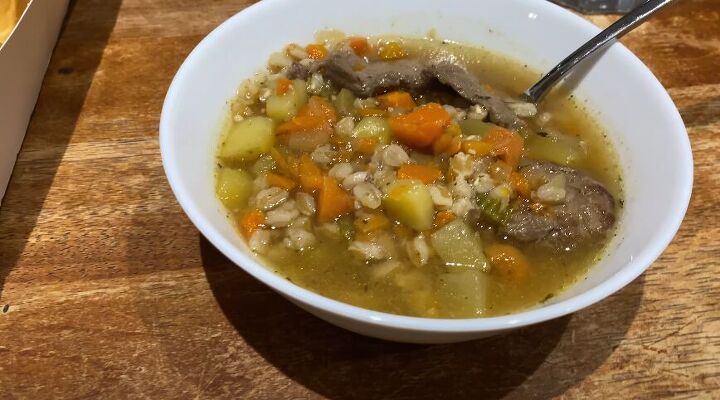 pantry challenge, Beef and barley soup