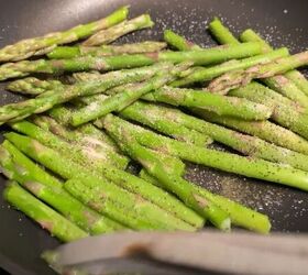 pantry challenge, Cooking asparagus
