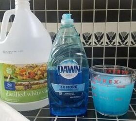 step by step bathroom cleaning guide with dawn soap, Baking soda vinegar Super powerful