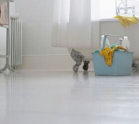 step by step bathroom cleaning guide with dawn soap, Bathroom floor cleaning