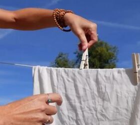 old fashioned money saving tips, Hanging laundry out to dry