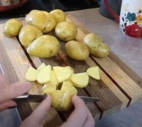 family meals on a budget, Slicing potatoes