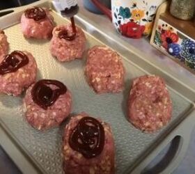 family meals on a budget, Making mini barbeque bacon cheddar meatloaf