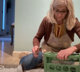 Wood paper towel holder and spice rack upcycle