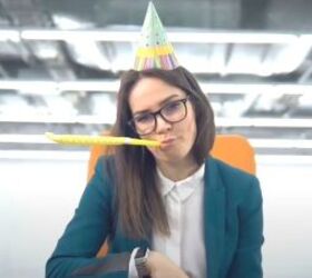 8 life changing benefits of being frugal, Woman with party hat and streamer