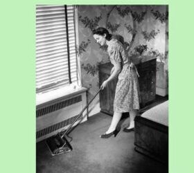 my grandma s extreme frugal living tips, Woman hoovering